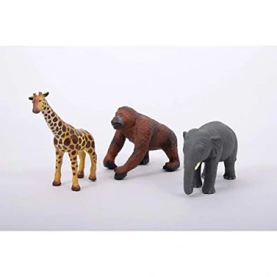 Image of TickiT 74860 Soft Rubber Jungle Set, 3 Pieces