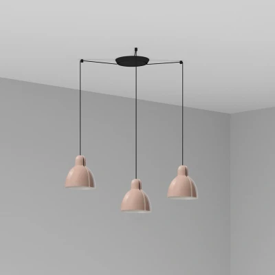 Image of Venice 3 Light Pink Cluster Drop Pendant Lamp