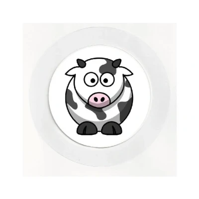 Image of Cow Cartoon/Fun Car Tax Disc Holder Reuseable