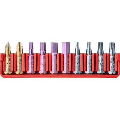 Image of PB Swiss Tools BitBlock with 10 Bits PH Torx Hexagon Socket C6.700 100% Made Handy Precision for Standard Applications in Industry and Trade