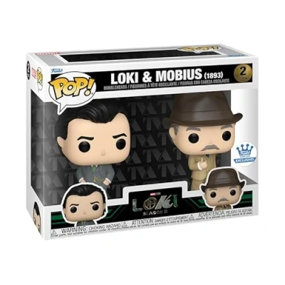 Image of Funko Pop! Marvel: 1893 Loki &amp; Mobius 2 Pack Shop Exclusive