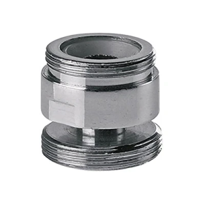 Image of Swivel Metal Adaptor for Water Kitchen Faucet Tap Aerator 22mm to 24mm Male