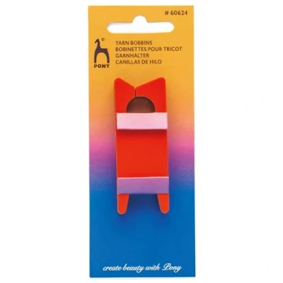 Image of Pony P60624 Yarn Bobbin, Multi Colour, 9.5 x 6 14.2 cm