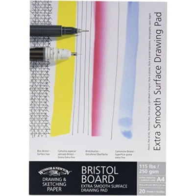 Image of Winsor &amp; Newton Extra Smooth Bristol Board Gummed A4 Pad