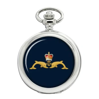Image of Giftshop UK Royal Navy Submarine Service Pocket Watch