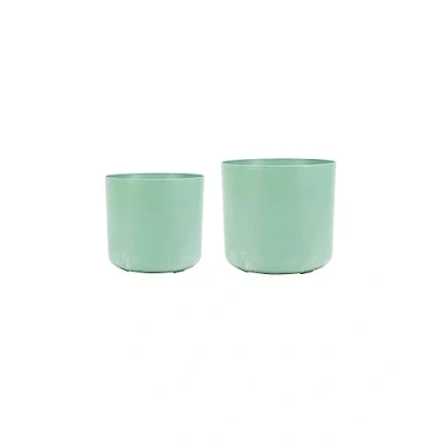 Image of Ivyline Planter Set, Stone, Thyme, Medium D16cmLarge D19cm