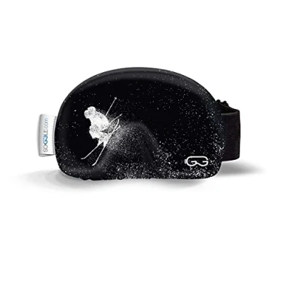 Image of SOGGLE Freestyler Ski Goggles Protective Cover Microfibre One Size Black / White 02