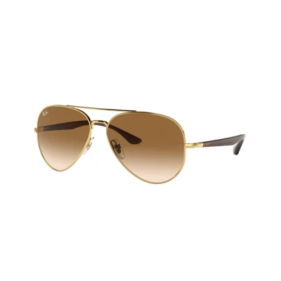 Image of Ray Ban Unisex Sunglasses, Size: 58, Clear gradient brown
