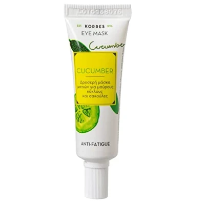 Image of KORRES Natural Cucumber Anti Fatigue Eye Mask, Vegan