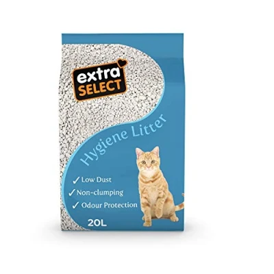 Image of Extra Select Premium Hygiene Cat Litter Calcium Silicate Non Clumping Odour Control 20L