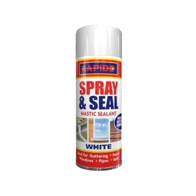 Image of SDMAX White Mastic Sealant,Spray And Seal, Sealant For Guttering Roofs, Window, Pipes Soil, Spray &amp; Seal Leak Fix Stop Instant Waterproof, 300ml (1)