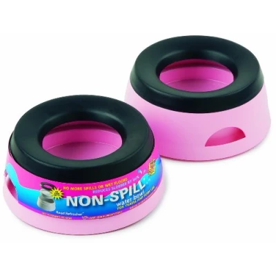 Image of Prestige Road Refresher Non Spill Pet Water Bowl, S, Pink