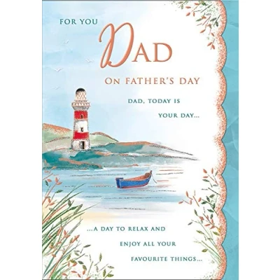 Image of Father&#039;s Day Card Dad 10 x 7 inches Regal Publishing