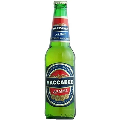 Image of Maccabee Lager Beer 33 cl Kosher (Case of 3)