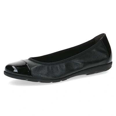 Image of CAPRICE Women&#039;s 9 22152 41 Ballet Flat, Black (Black Comb), 3.5 UK