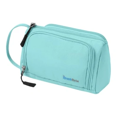 Image of SharkByte Large Pencil Case for Girls Boys, Big Capacity Cases Bag, Recycled Fabric Pen Pouch Holder Stationery Organizer School College Office Handle Student Teens Adults