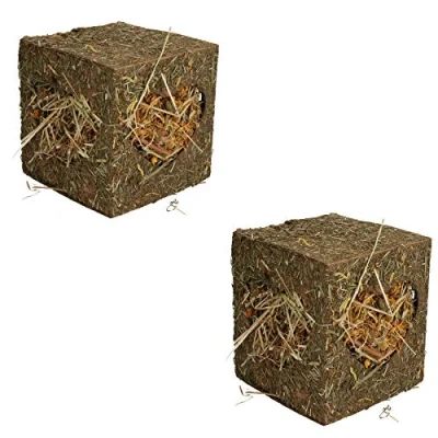 Image of Rosewood Naturals I Love Hay Forage Cube Treat and Toy for Small Animals, Medium, 2 Pack