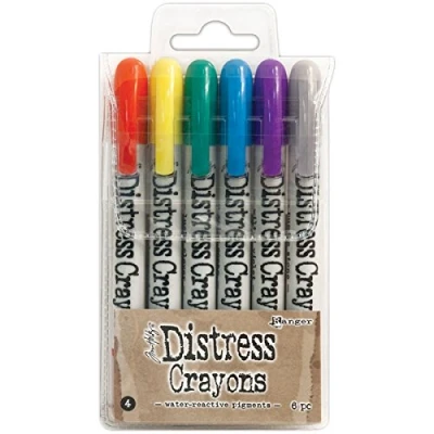 Image of Ranger Tim Holtz Distress Crayons Set 4, 13.97 x 7.62 1.27 cm
