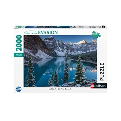Image of Puzzles Nathan 4005556873128 2000 Piece Jigsaw Puzzle Valley of the Ten Pics, Canada Adult