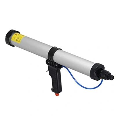 Image of Pneumatic Air Caulking Gun, 20 oz/600 ml, Gun with Flow Regulator, Heavy Duty Applicator, Power Caulk for Caulking, Filling, Sealing, Home and Office Use