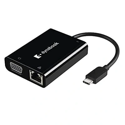 Image of dynabook USB C to VGA/LAN Adapter