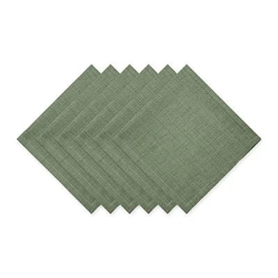 Image of DII Variegated Tabletop Collection, Napkin Set, 20x20, Artichoke Green, 6 Piece