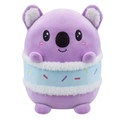 Image of VFM Koala S&#039;More Soft Toy Animal Food Plush Cuddly Marshmallow Fluffy Stuffed Cute Plushie, Gifts for Birthday, Valentine&#039;s Day Chirstmas 20cm Purple