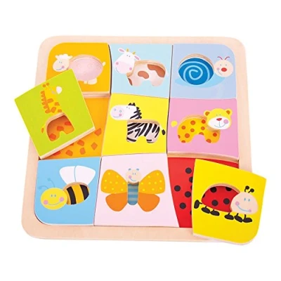 Image of Bigjigs Toys Animal Patterns Puzzle