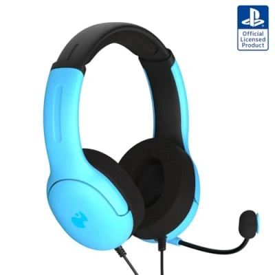 Image of PDP Casque de jeu stéréo filaire Airlite Neptune Blue pour PS5 et PS4