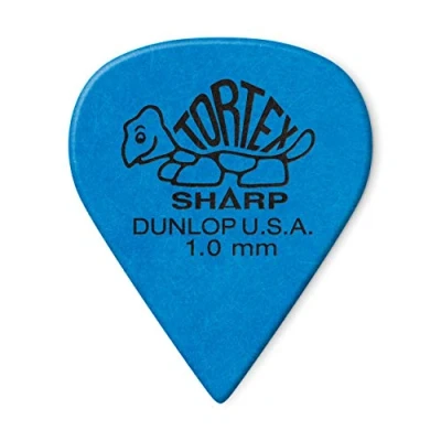 Image of Dunlop Tortex Sharp 100 Blue (Pack of 12)
