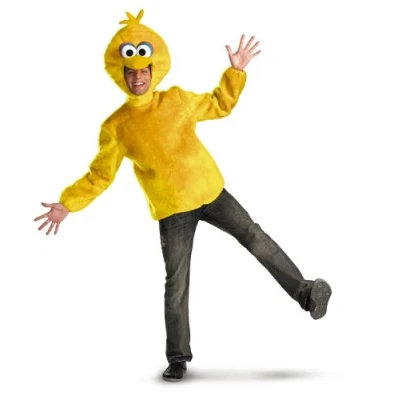 Image of Disguise 50631D Big Bird Adult Costume Sized, Yellow, XL