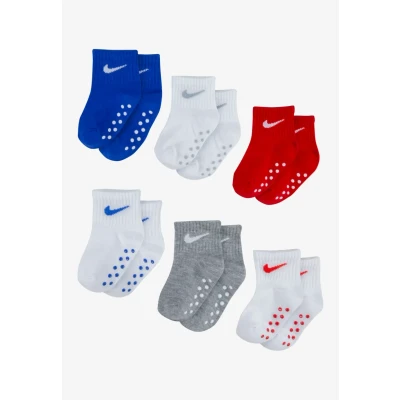 Image of Nike Sportswear POP Color Gripper Infant Toddler Ankle 6 PACK Socks for kids, Size: 12 24m, Game royal