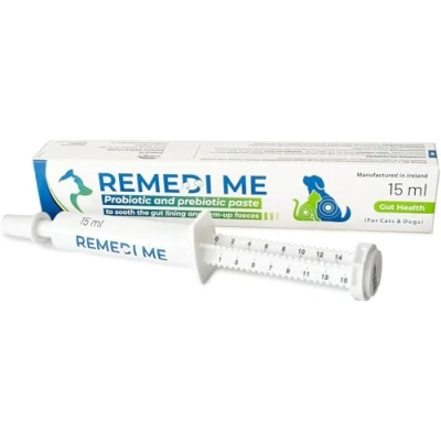 Image of Remedi Me Probiotic &amp; Prebiotic Paste to Sooth the Gut Lining and Firm up Faeces For Dogs Cats 15ml