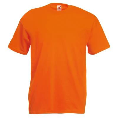 Image of Fruit of the Loom Mens Valueweight Short Sleeve T Shirt Orange Cotton Size 2XL