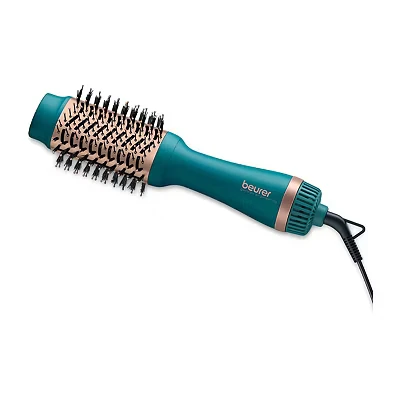 Image of Beurer HC45 Ocean 2 in 1 Volumising Hair Dryer Brush, Drying Brush for Easy Styling and Added Volume, Ceramic Keratin Coating, Heat &amp; Speed Settings, Perfect with Ion Function