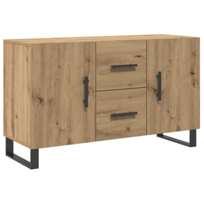 Image of vidaXL Sideboard Side Cabinet Cupboard Artisian Oak 100x36x60 cm Modern Engineered Wood for Living Room, Bedroom, Hallway