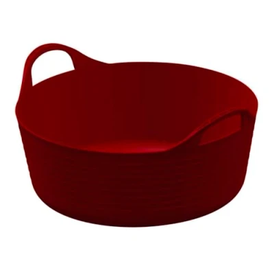 Image of Kerbl FlexBag Flexible Trough 15 L Flat Design Red