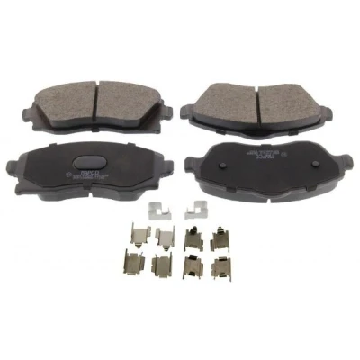 Image of 1605081, 1605092, 1605964, 1605974, 9200108 Brake pad set MAPCO 6583 Front Axle incl. wear warning contact with anti squeak plate VAUXHALL: Corsa Mk2