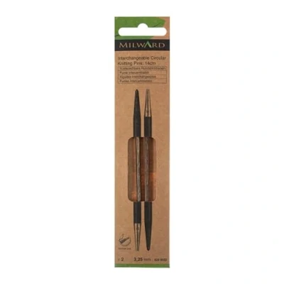 Image of Knitting Pins: Circular: Interchangeable: 14cm x 3.25mm