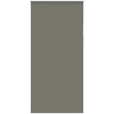 Image of vidaXL Roller Blind Blackout Grey 115x210 cm Fabric Width 110.7 Polyester