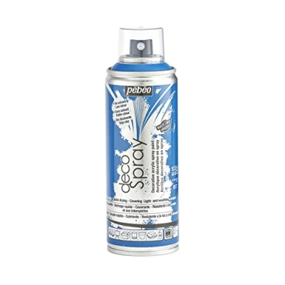 Image of PEBEO 200ml Decospray, Acrylic, Blue, 16.5 x 5.2 cm