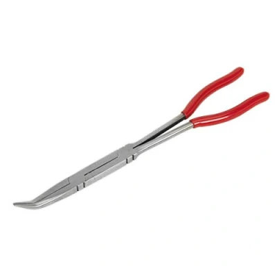 Image of Sealey Premier Needle Nose Pliers 45 Double Joint Long Reach 335mm