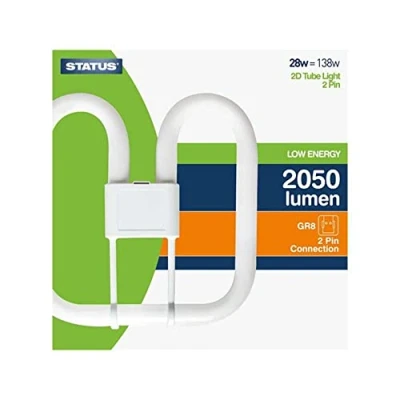 Image of Status S28W2XD2PIN1PKB6 GR8 28 W Low Energy Light Bulbs White