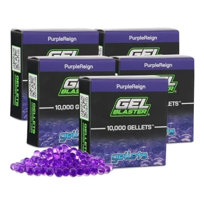 Image of Gel Blaster 50,000 Gellets Refill Ammo Purple, Made for Blasters Non Toxic, Water Based Balls Specifically Blaster, Ages 14+