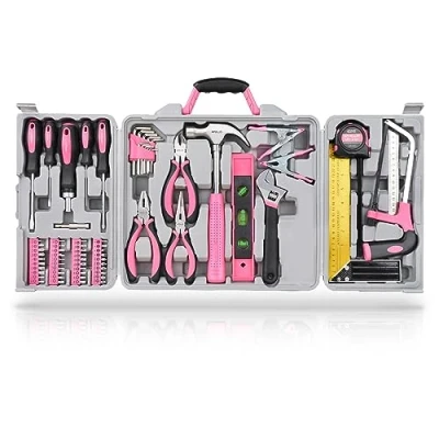 Image of Apollo 71pc Home &amp; Office DIY Tool Kit Set. Complete Household Box with Essential Hand Tools Included for Basic General Repairs Maintenance