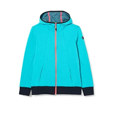Image of CMP Girls Colourful Full Zip Hooded Jacket Logo 30L6815 Jacket, girls, 30L6815, Ceramic, 104 (EU)