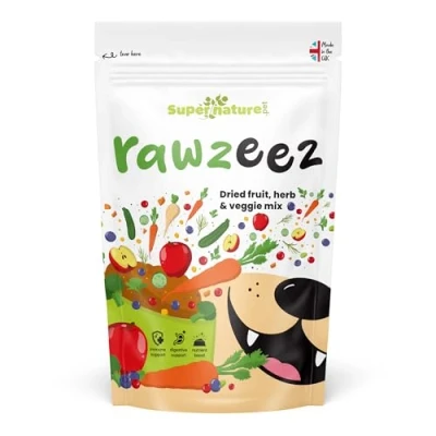 Image of Rawzeez Dried Fruits &amp; Veggies DogFood Mix, Vegetables with herbs, Natural Raw Diet Food Supplement, BARF Feeding, Grain, Gluten Additive Free. Made in the UK.