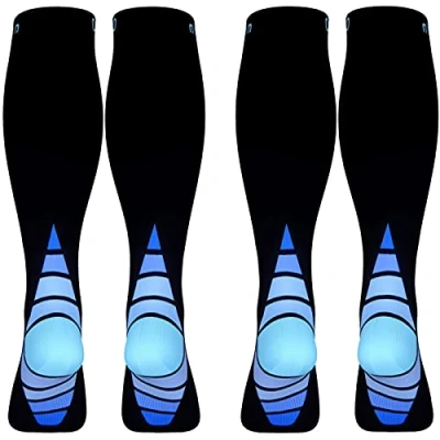 Image of Calves Kelson (2 Pairs) Compression Socks/Stockings for Men &amp; Women,Speed Up Recovery Circulation, Best Graduated Athletic Fit Travel, Running, Nurses,Shin Splints, Flight,Maternity
