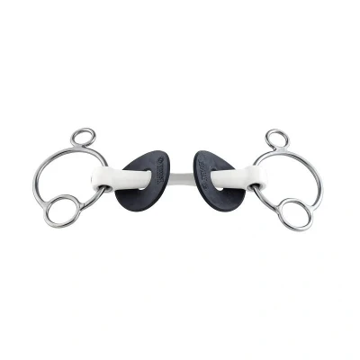 Image of TRUST Inno Sense 2,5 Loose Ring Bit 135mm / Flexi Soft Red Bits Horse &amp; Equestrian