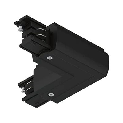 Image of Paulmann 91375 ProRail3 Connector L Piece Inner 101 x mm max. 3,680 W Black Systems Ceiling Rail Metal, Plastic